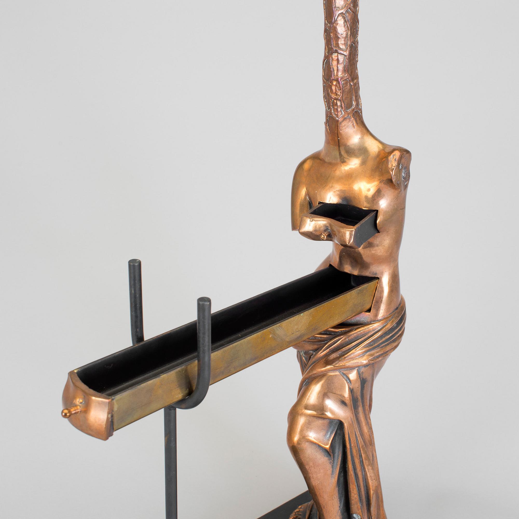 SALVADOR DALÍ, skulptur, brons. Signerad och numrerad 1233/1500. Gjutarstämplar Venturi Arte.
