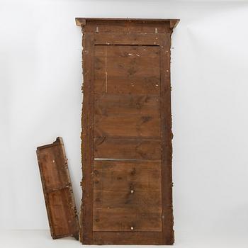 A Rococo style mirror, late 19th Century.