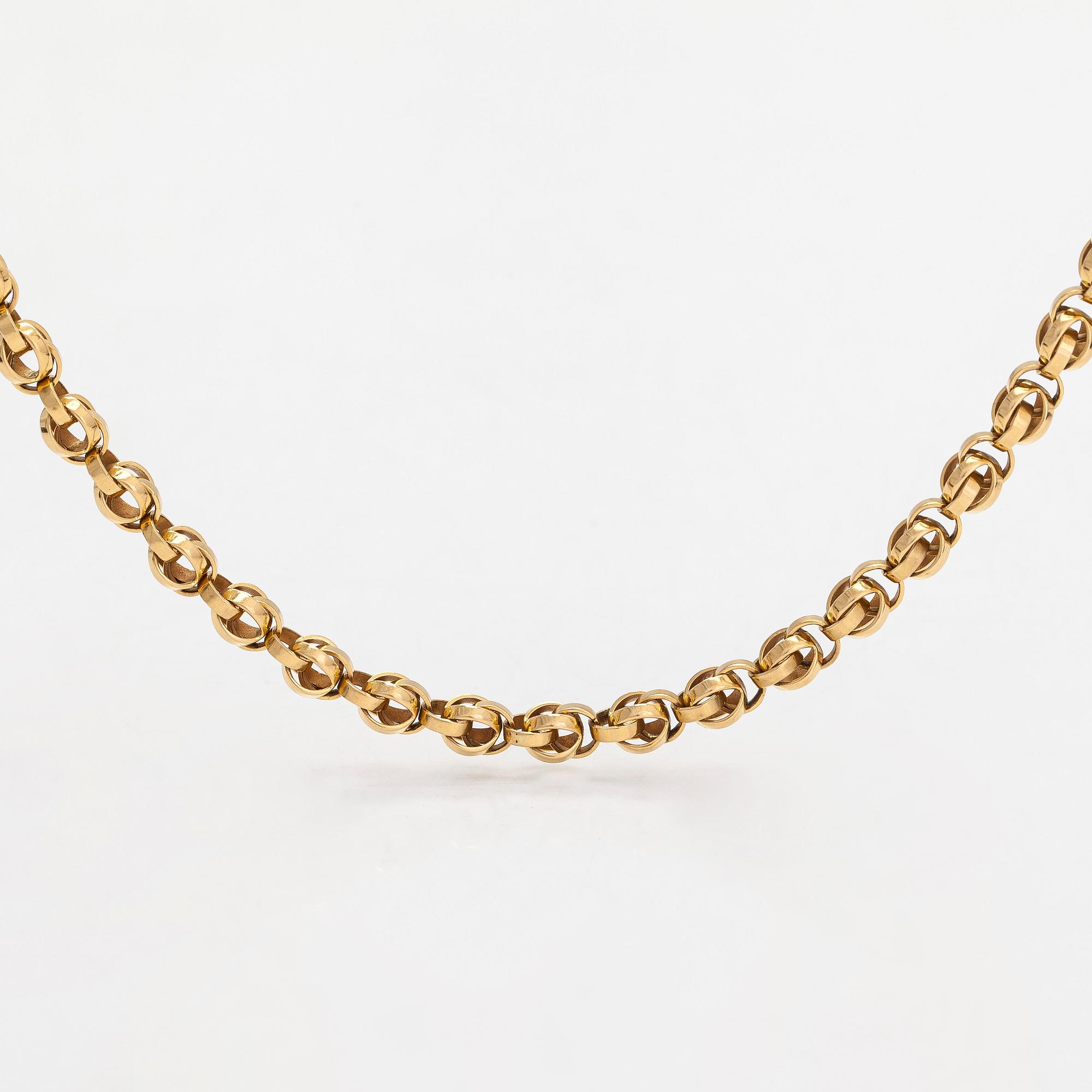 Halsband i 18K guld. Schweiz.