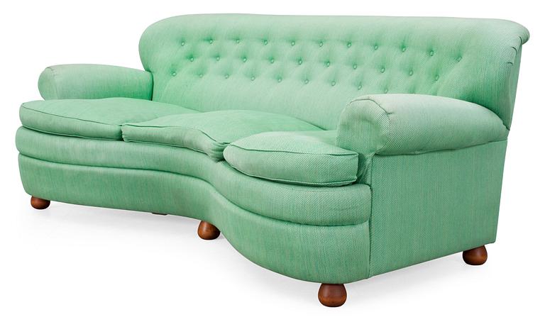 A Josef Frank three seated sofa, Svenskt Tenn, model 968.