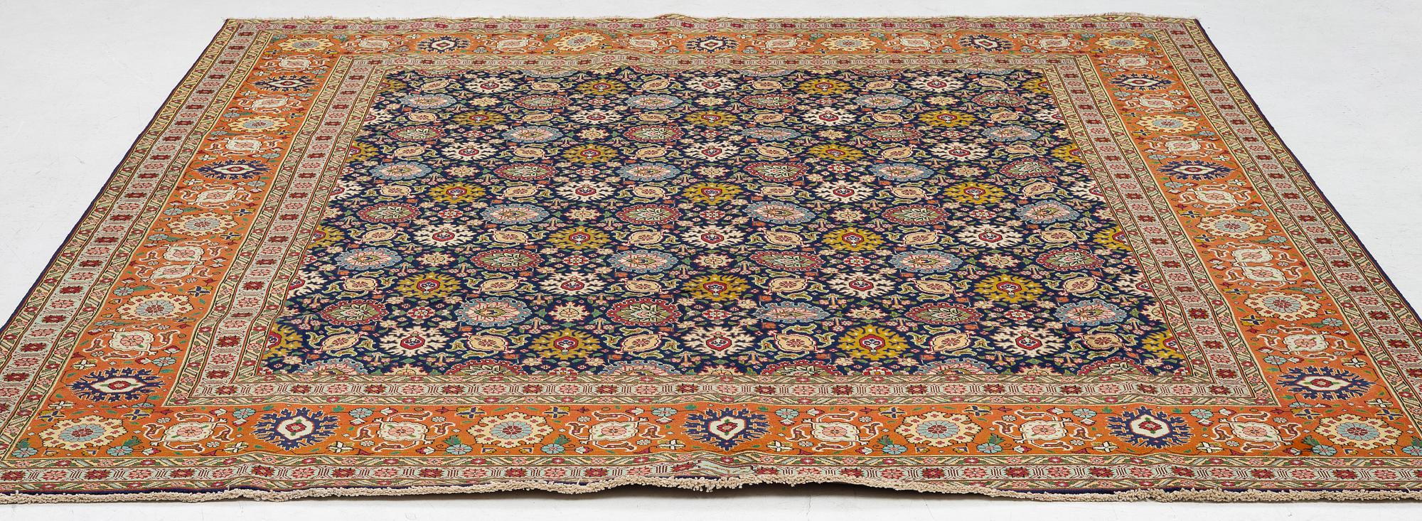 Carpet, Tabriz, approx. 300 x 295 cm.