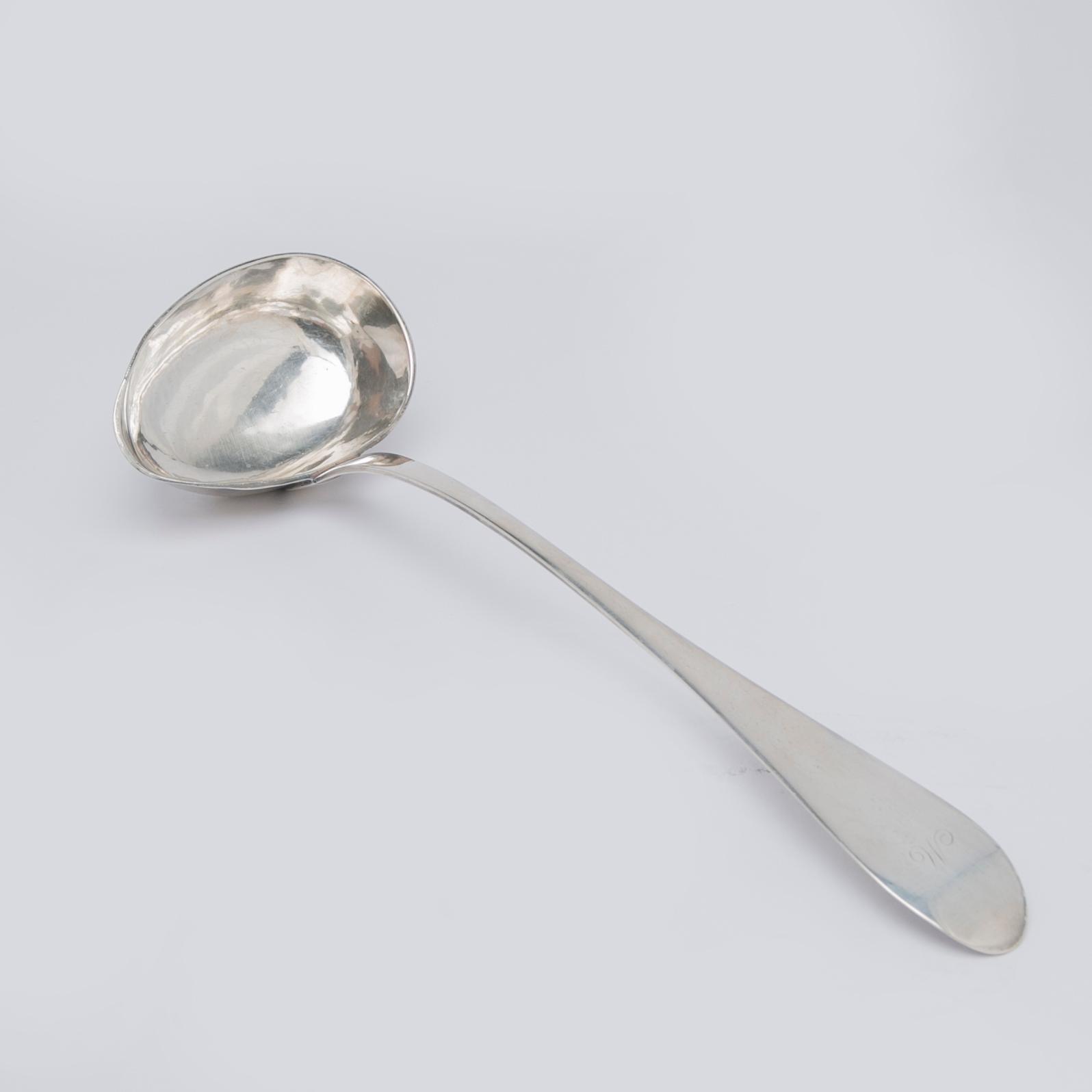 Soup ladle, silver, Malmstedt, Gothenburg, 1794.