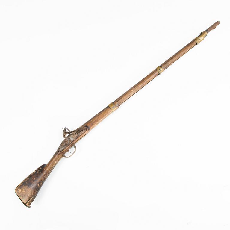 A Swedish dragoon flintlock rifle, model 1778.