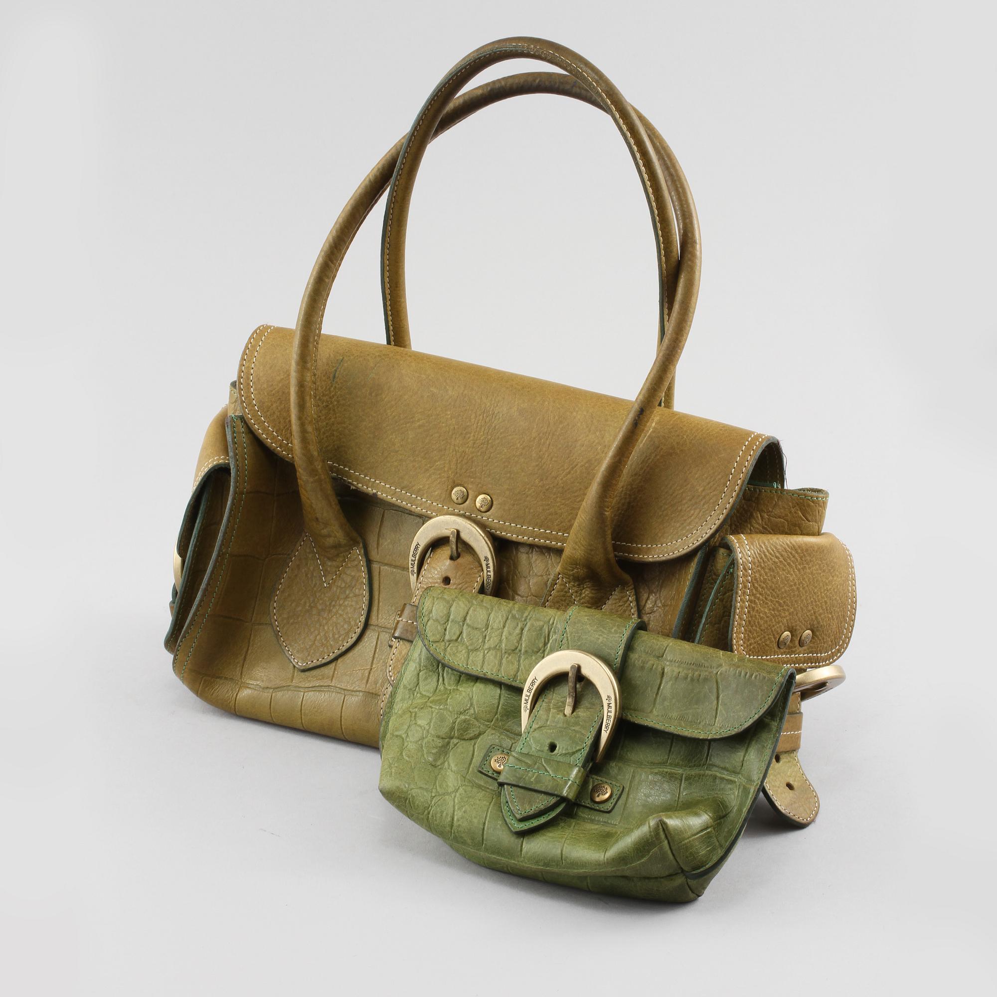 VÄSKA och SMINKVÄSKA, Mulberry.