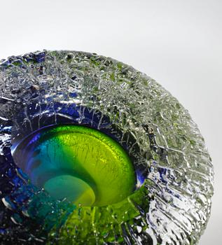 A glass vase by Göran Wärff for Kosta, signed and numbered, second half of the 20th century.