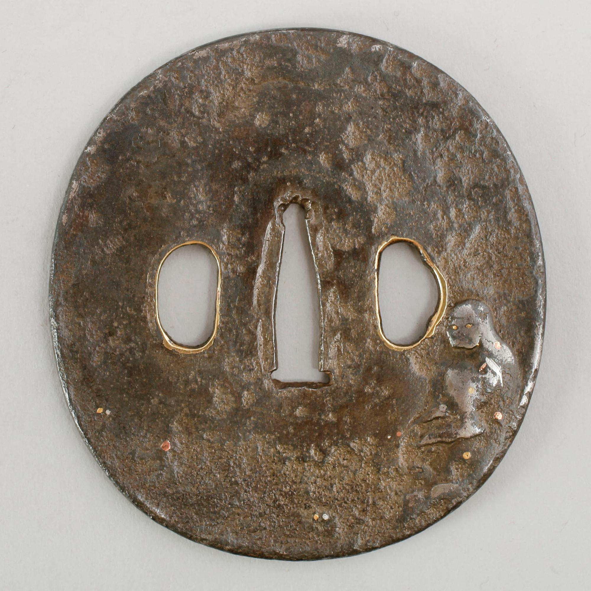 TSUBA, 2 st, järn, Japan, 1600-/1700-tal respektive 1700-tal.