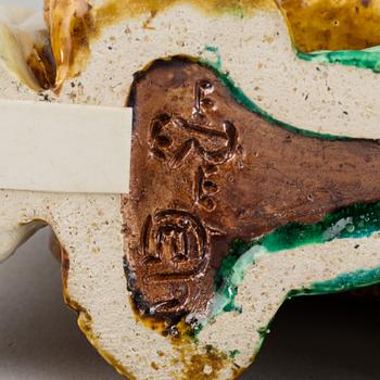 GUNNAR NYLUND, two stoneware sculptures of horses, Rörstrand, Sweden mid 20th century.