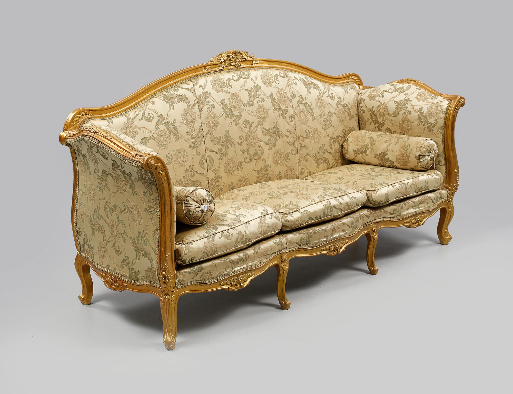 SOFFA, Louis XV-stil, 1900-talets andra hälft.
