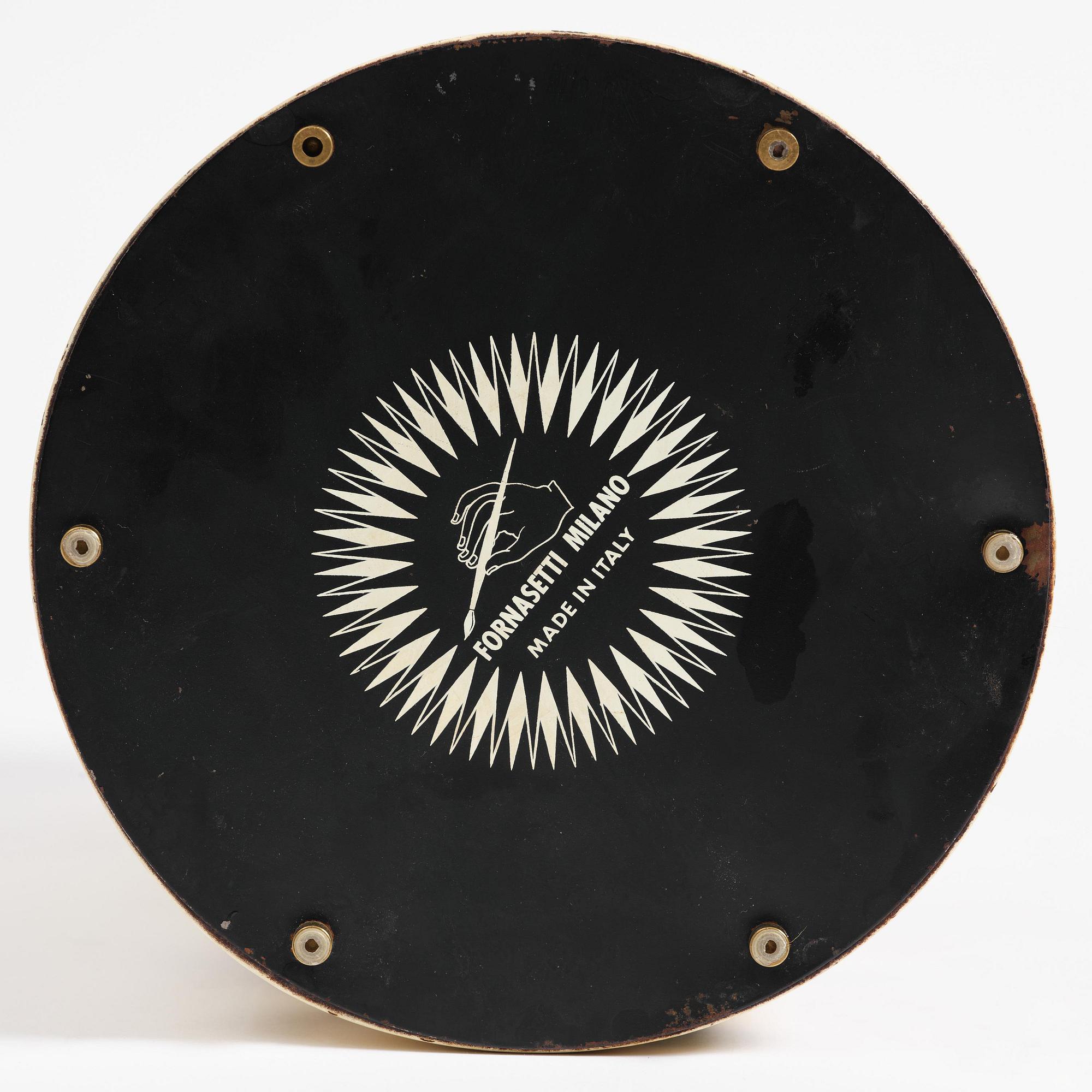 Piero Fornasetti, paraplyställ med lock, Milano, Italien.
