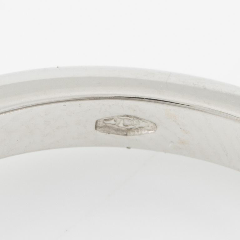 Ring 18K white gold with brilliant-cut diamond 1.42 ct.