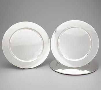 KUVERTTALLRIKAR, 3 st, sterlingsilver, Mexico. Tot ca 1670 gram.