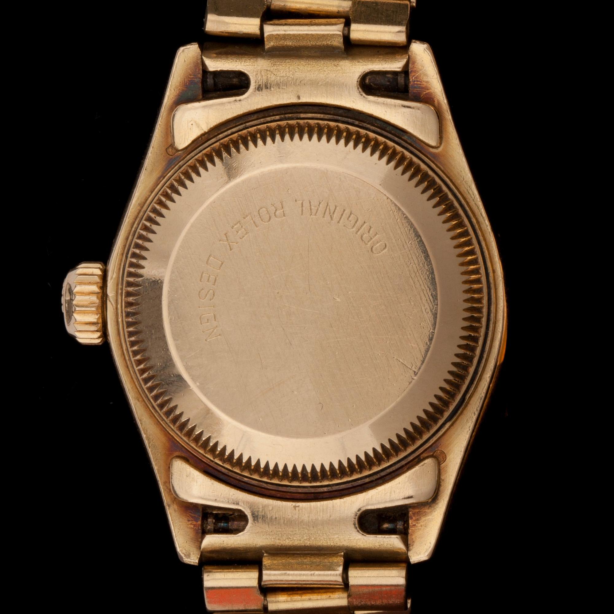 Rolex - Datejust. Automatisk. Guld/guld. Briljantring. 26 mm.