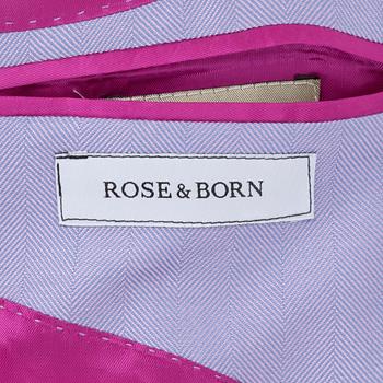 ROSE & BORN, a purple herringbone jacket. Size 50.