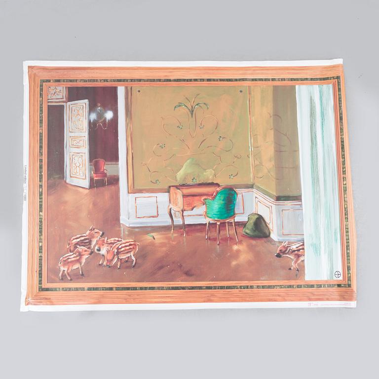 ERNST BILLGREN, screentryck på duk, ur IKEA Art Event-serien, september 2006. Numrerad /1000.