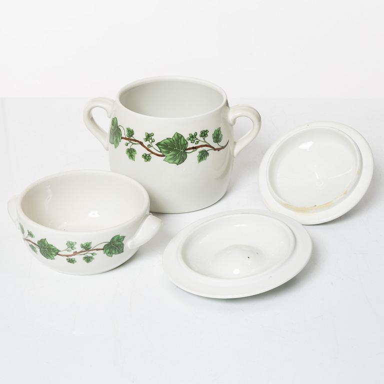 Service, 63 pieces, porcelain, Porcelaine de Paris, Limoges, France.