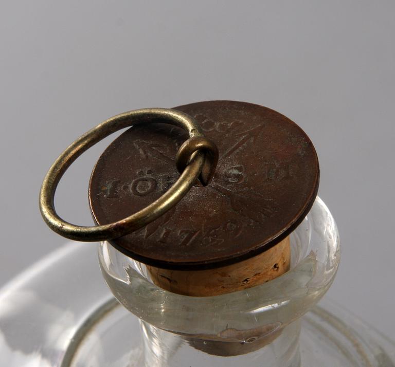 FLASKSCHATULL, 1800-talets första hälft.