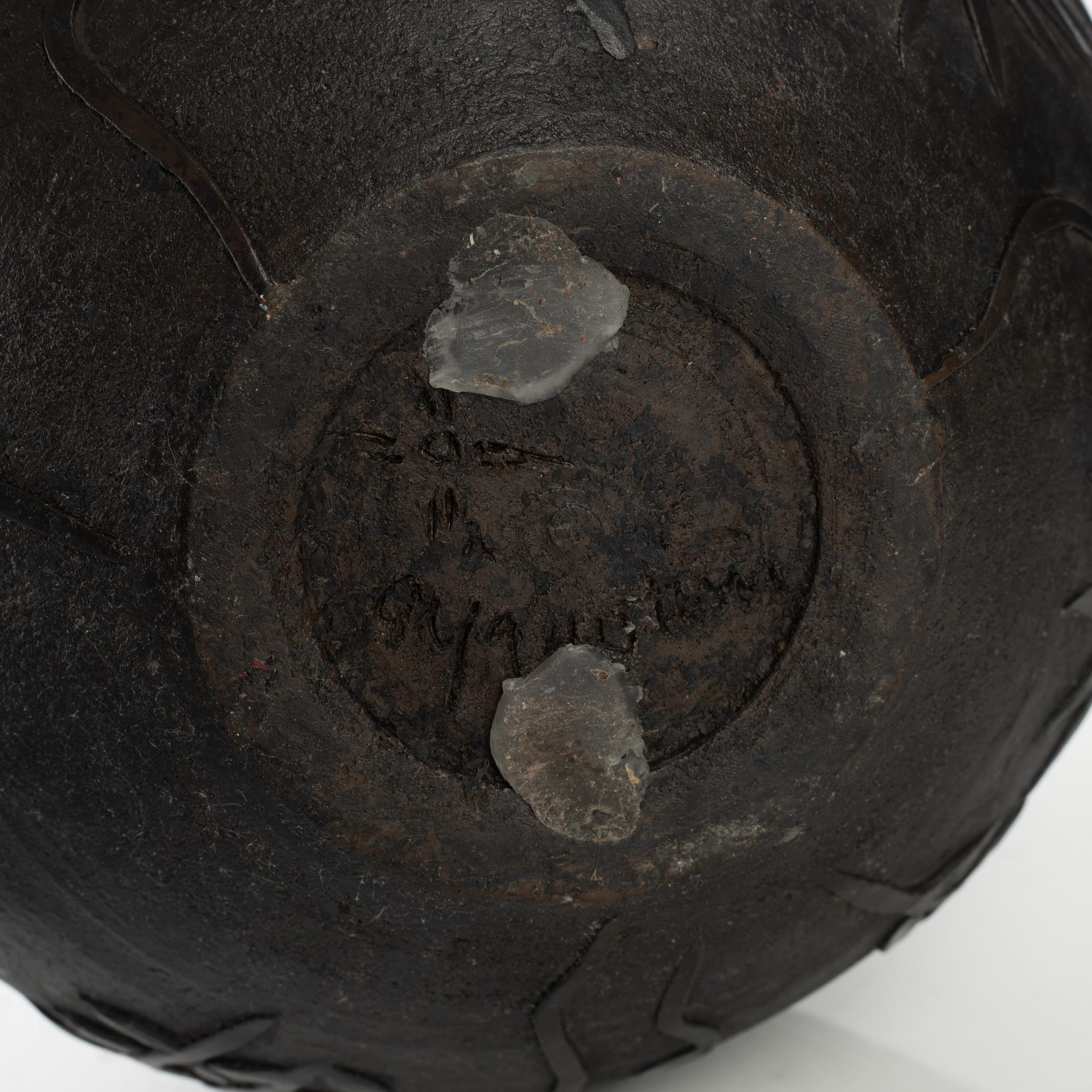 Anja Notini, urna med lock, egen ateljé, Saltsjö-Boo.