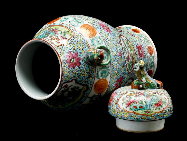 LOCKURNA, porslin, Kanton, Kina, sekelskiftet 1900.