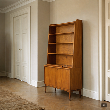Bookcase, “Swedish Modern”, 1940s/50s.