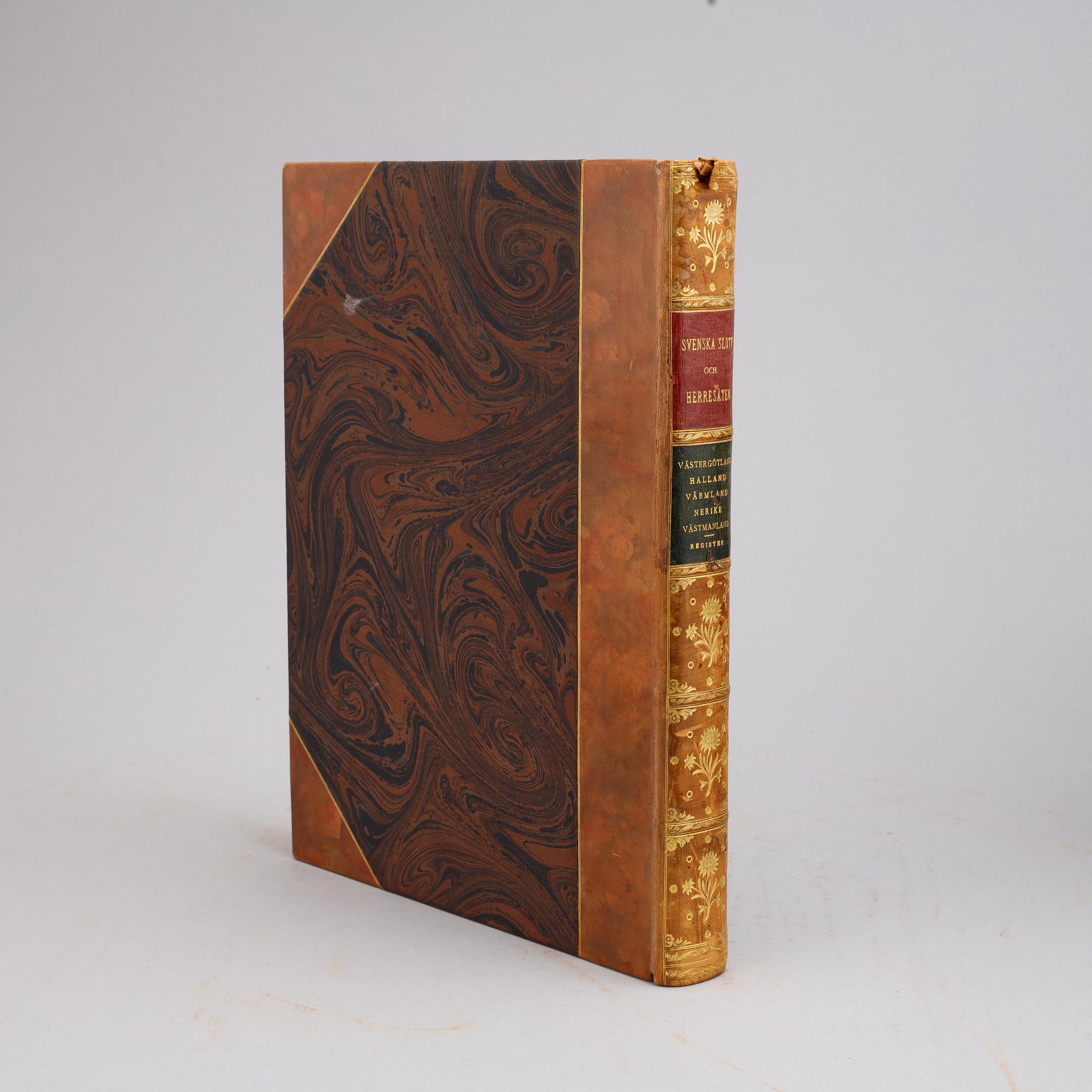 Five volume from the series Svenska Slott och Herresäten, Nordisk Familjeboks Tryckeri, 1908-10.