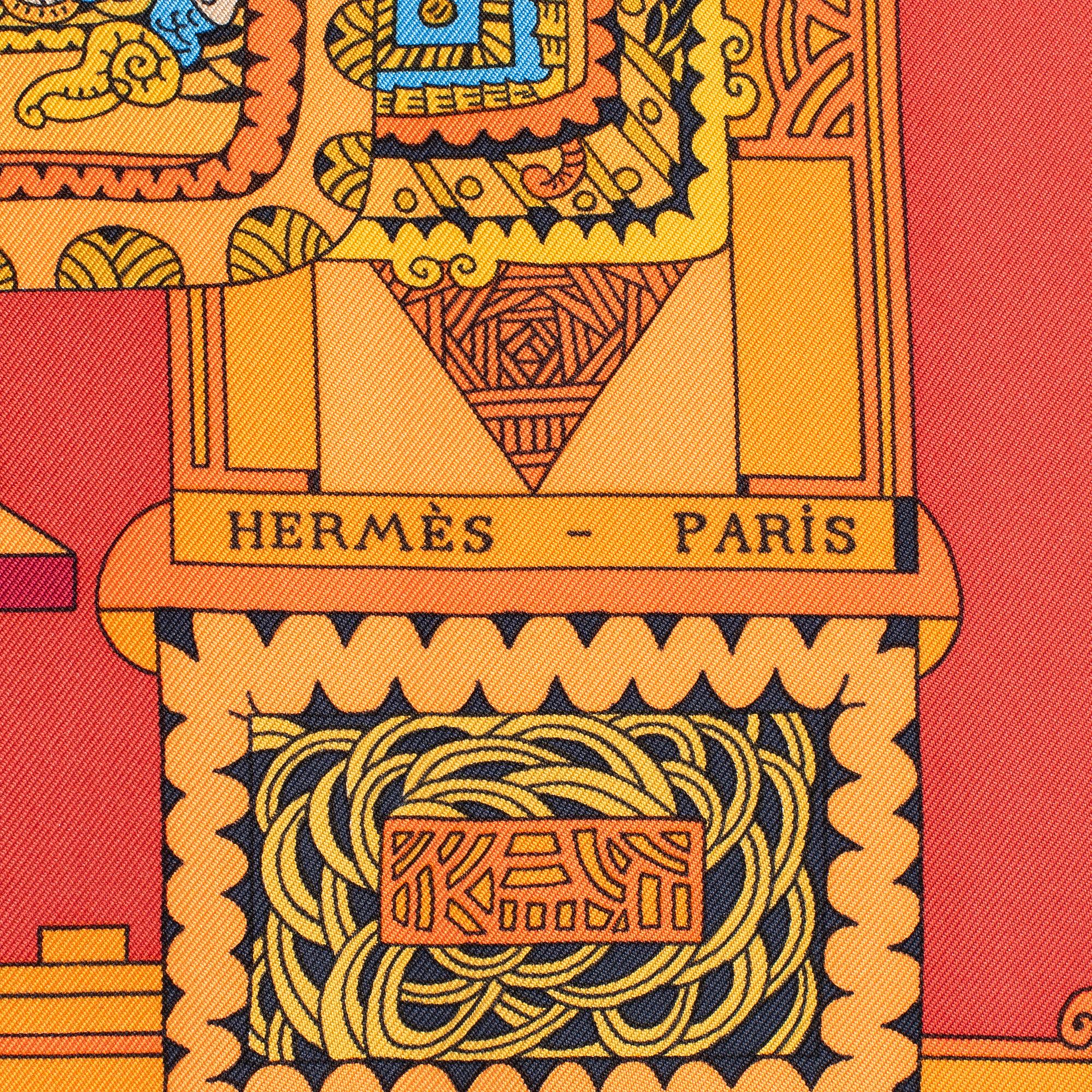 Hermès, scarf, "Astres et Soleils".