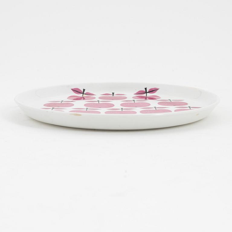 Stig Lindberg, assietter, 6 st, flintgods, "Pall", Gustavsberg, 1963-1964.