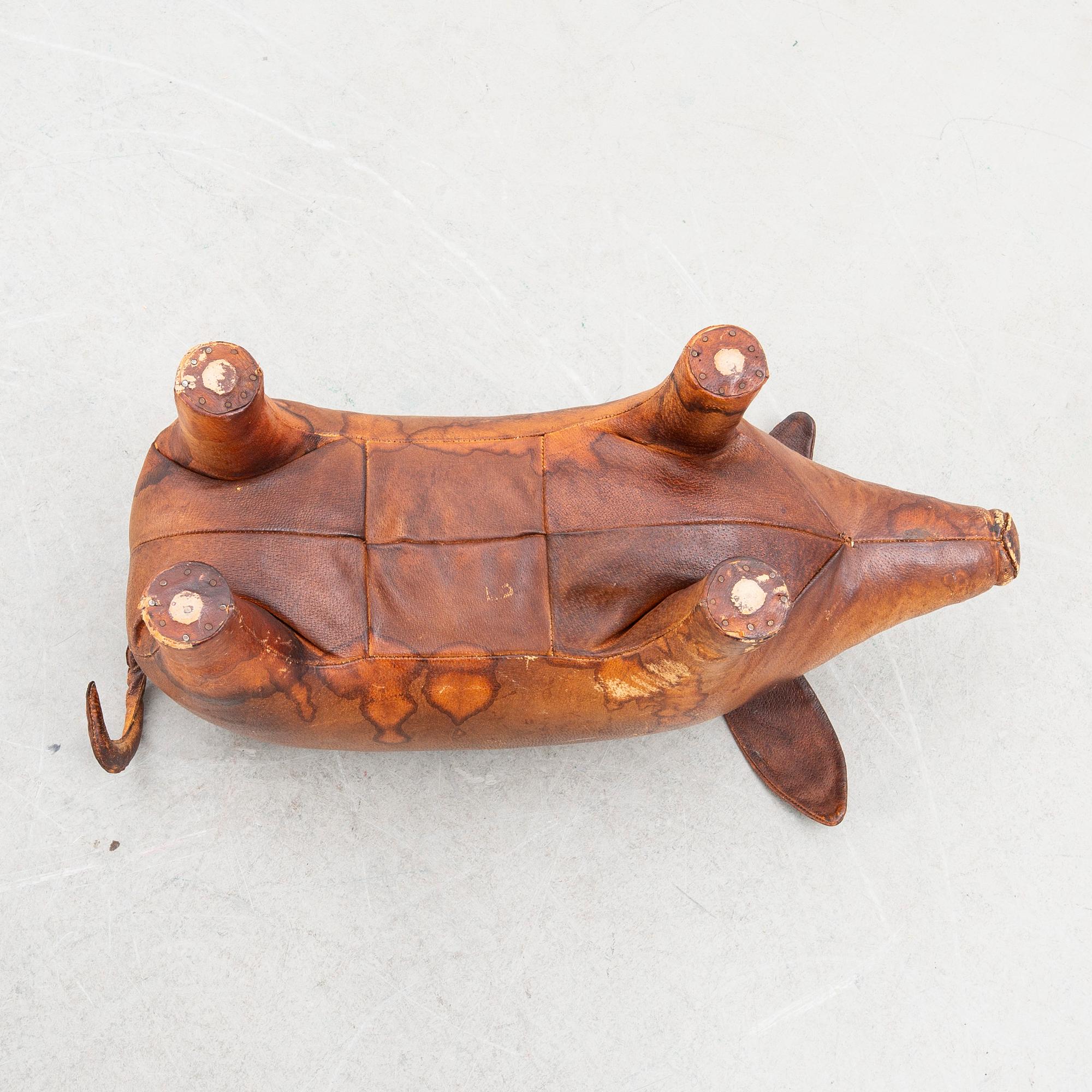 Dimitri Omersa & Co, footstool, second half of the 20th century. Offered by the firm Svenskt Tenn.