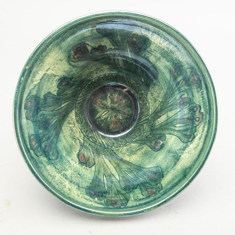 Josef Ekberg, vase and a bowl, signed, Gustavsberg, Sweden 1920's.