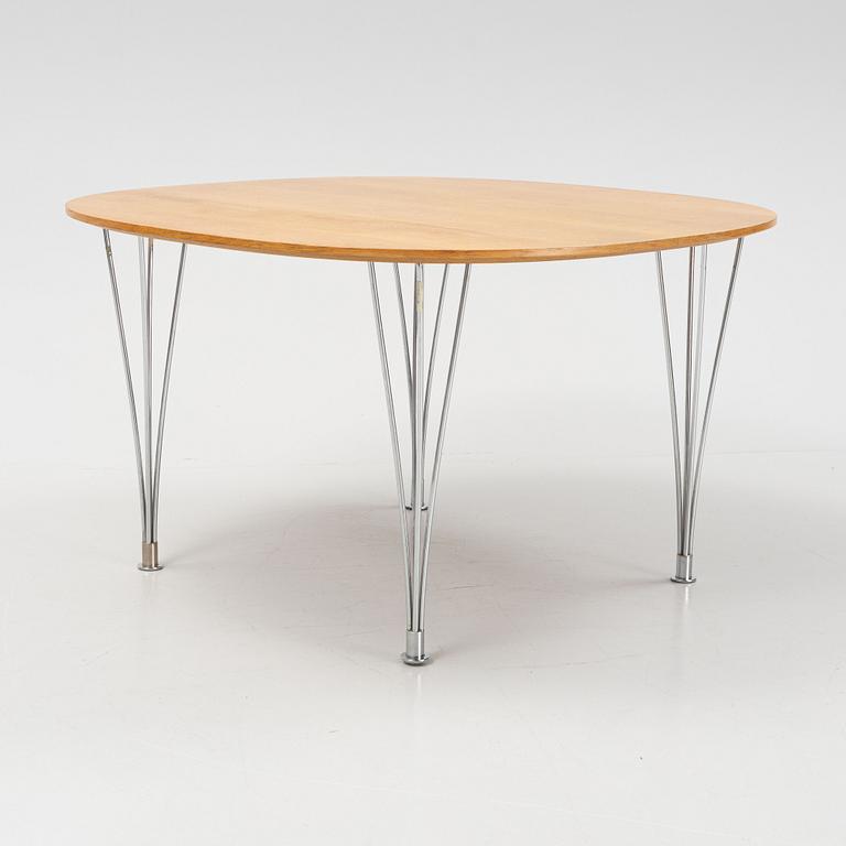 Bruno Mathsson, a 'Supercirkel' table, second half of the 20th Century.