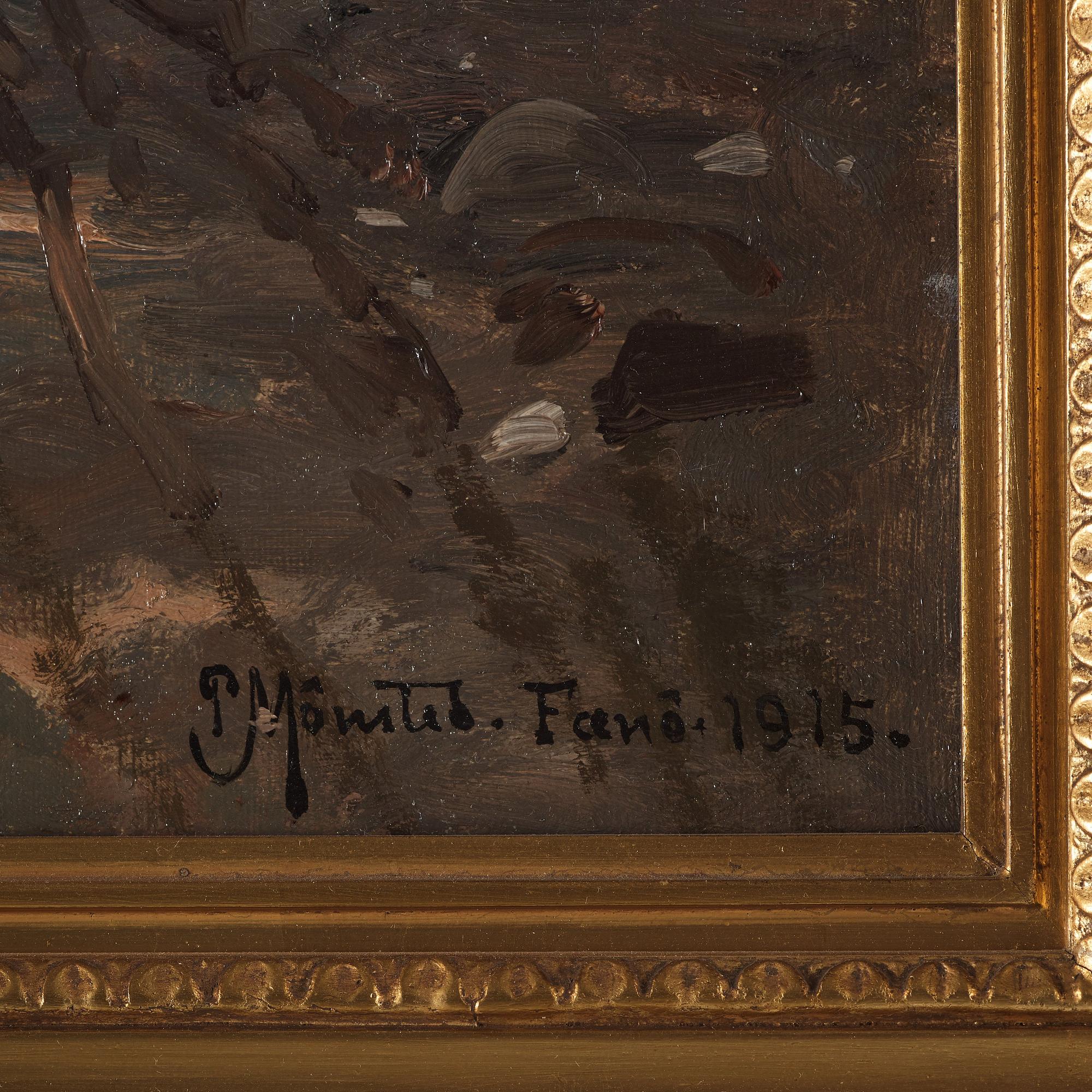 Peder Mork Mönsted, Peder Mork Mönsted, signed P. Mönsted and dated Fanö 1915.