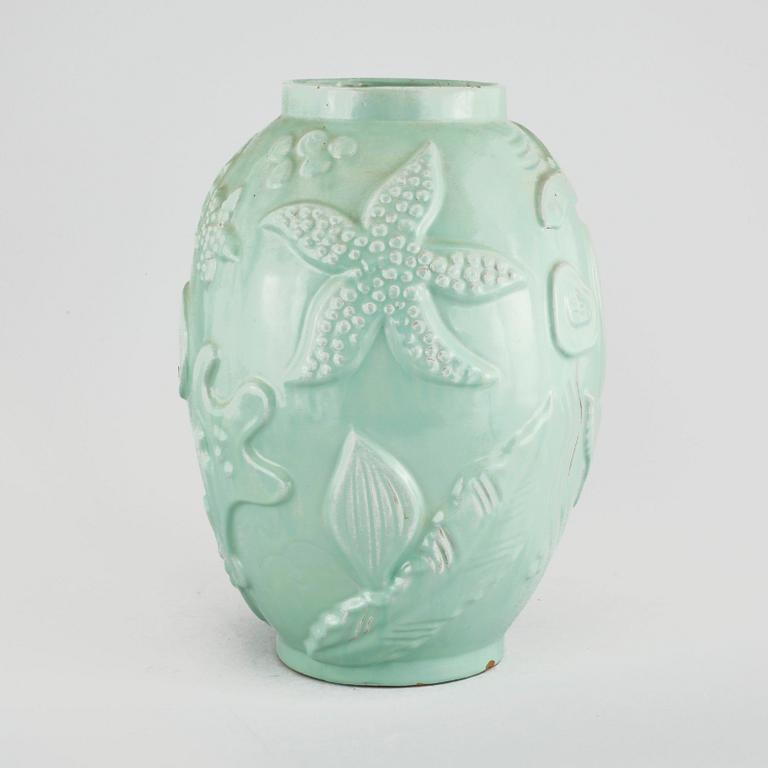 A earthenware vase by Anna-Lisa Thomson for Upsala Ekeby, around the mid 20th century.