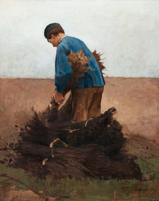 Hugo Salmson, Boy gathering firewood.