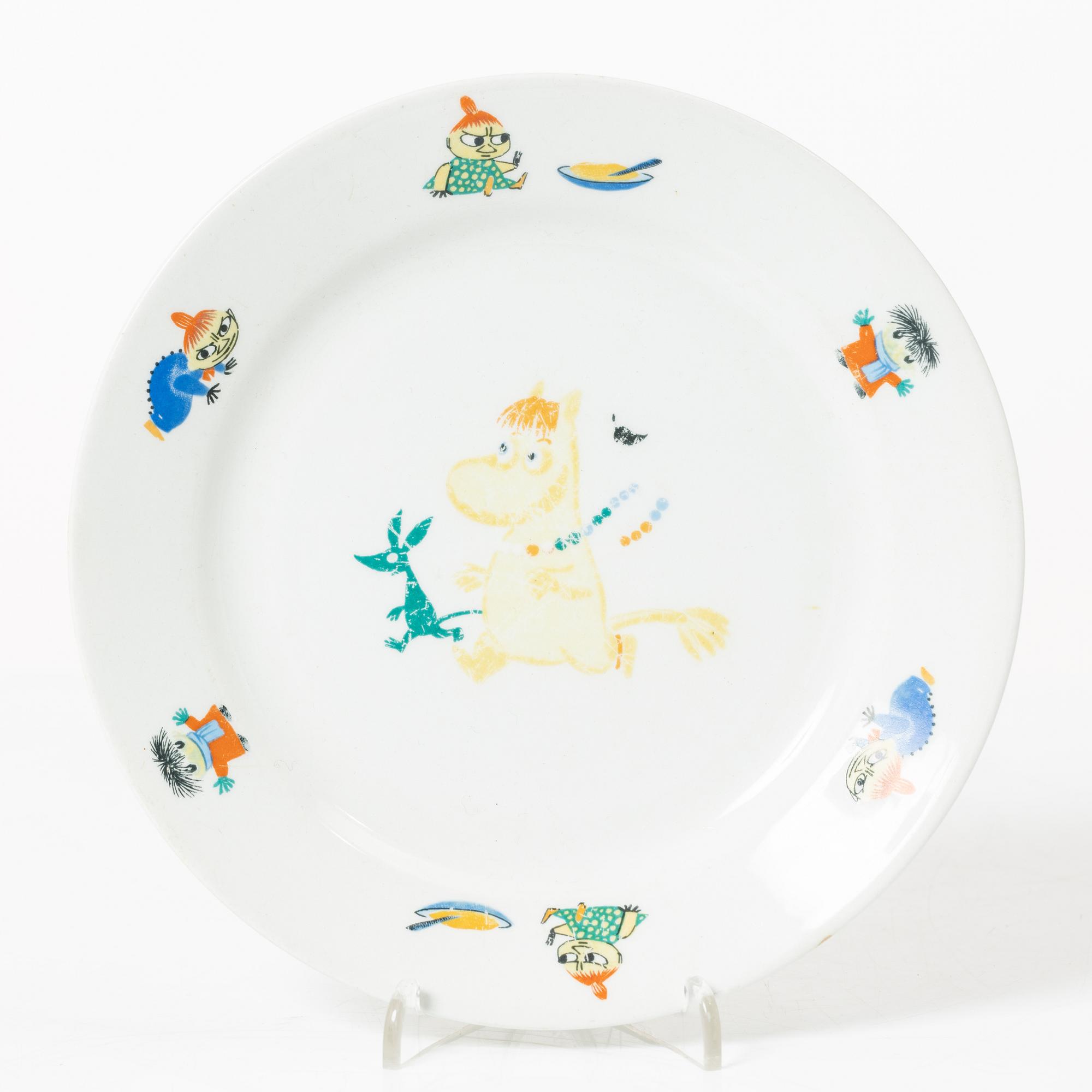 Arabia, Plate, Moomin, Finland, sent 1950s.