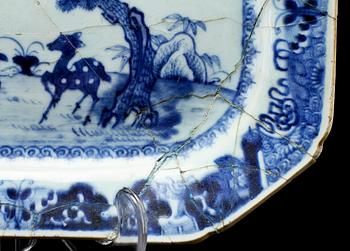 PARTI PORSLIN, 7 delar, Kina, 1700/1800-tal.