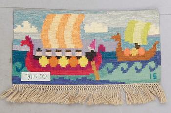 Ingegerd Silow · VÄVNAD, rölakan, signerad IS, Ingegerd Silow. Ca 84 x 42 cm.