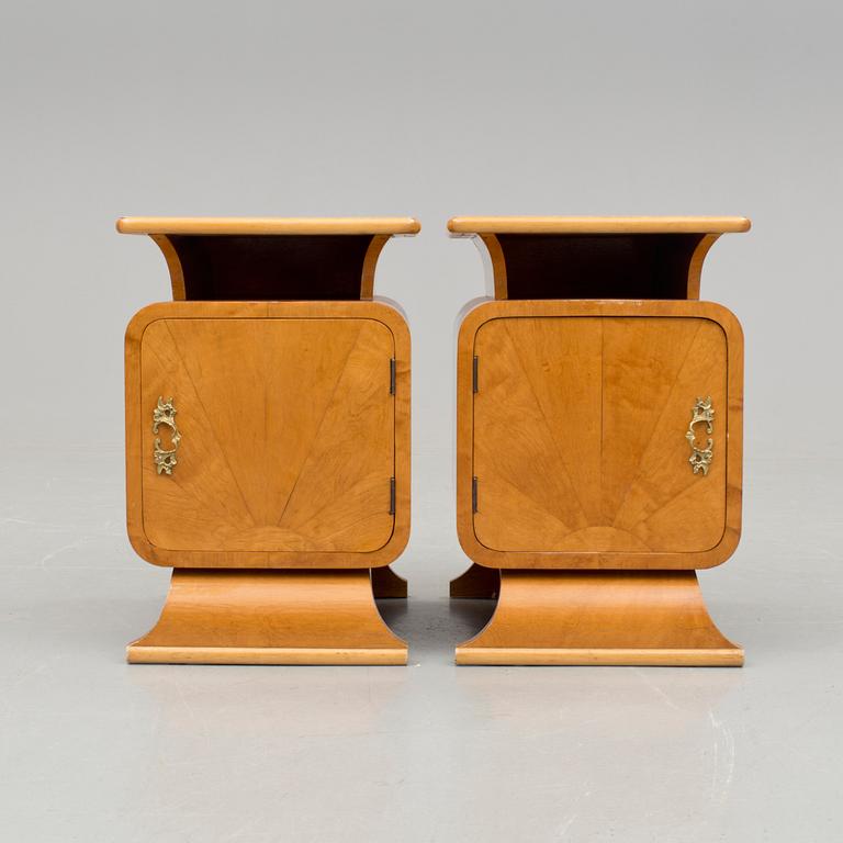 SÄNGBORD, ett par, Art déco, 1940-tal.