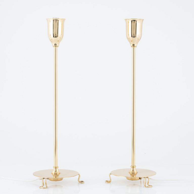 Josef Frank, a pair of model 2552 table lamps, Firma Svenskt Tenn, Sweden.