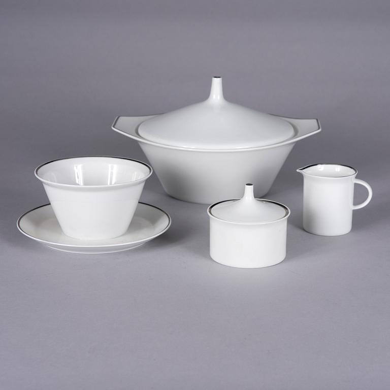SERVIS, 67 delar, porslin, Rosenthal "Studio-linie". 1980-tal.