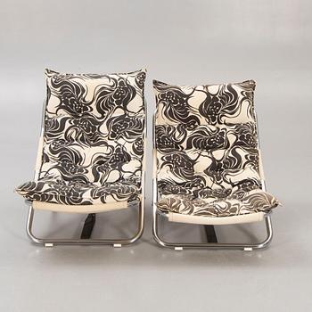 Armchairs, a pair, "Viggen", Värnamo Sängkläder AB, 1970s.