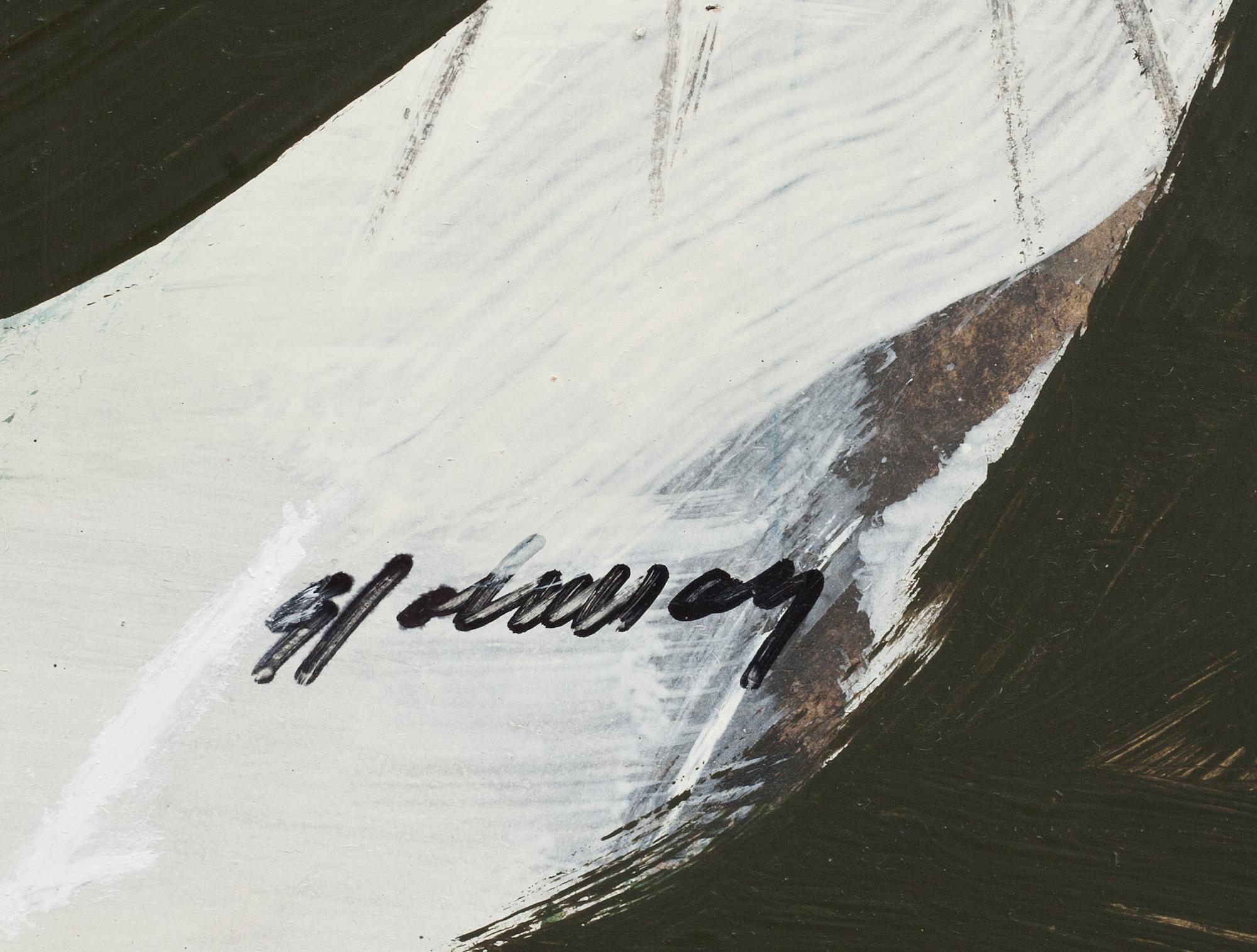 GUNNAR JOHNSSON, olja på pannå. Signerad.