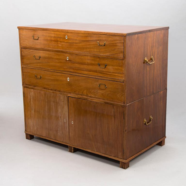 CHEST OF DRAWERS/CABINET, Gottlieb Iwersson (master in Stockholm 1778-1813). Late Gustavian 1806.