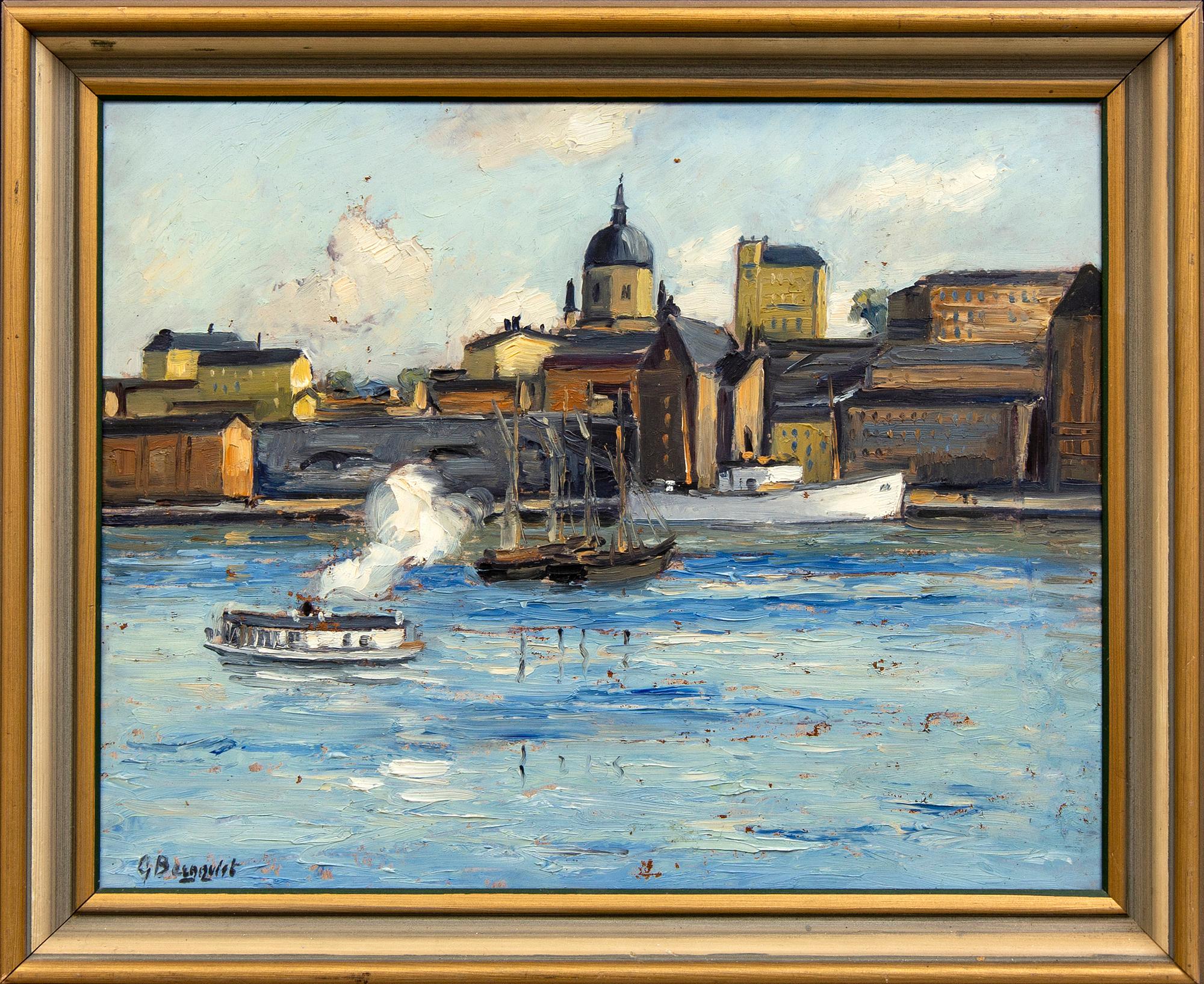 Gunnar Bergqvist, olja på pannå signerad.