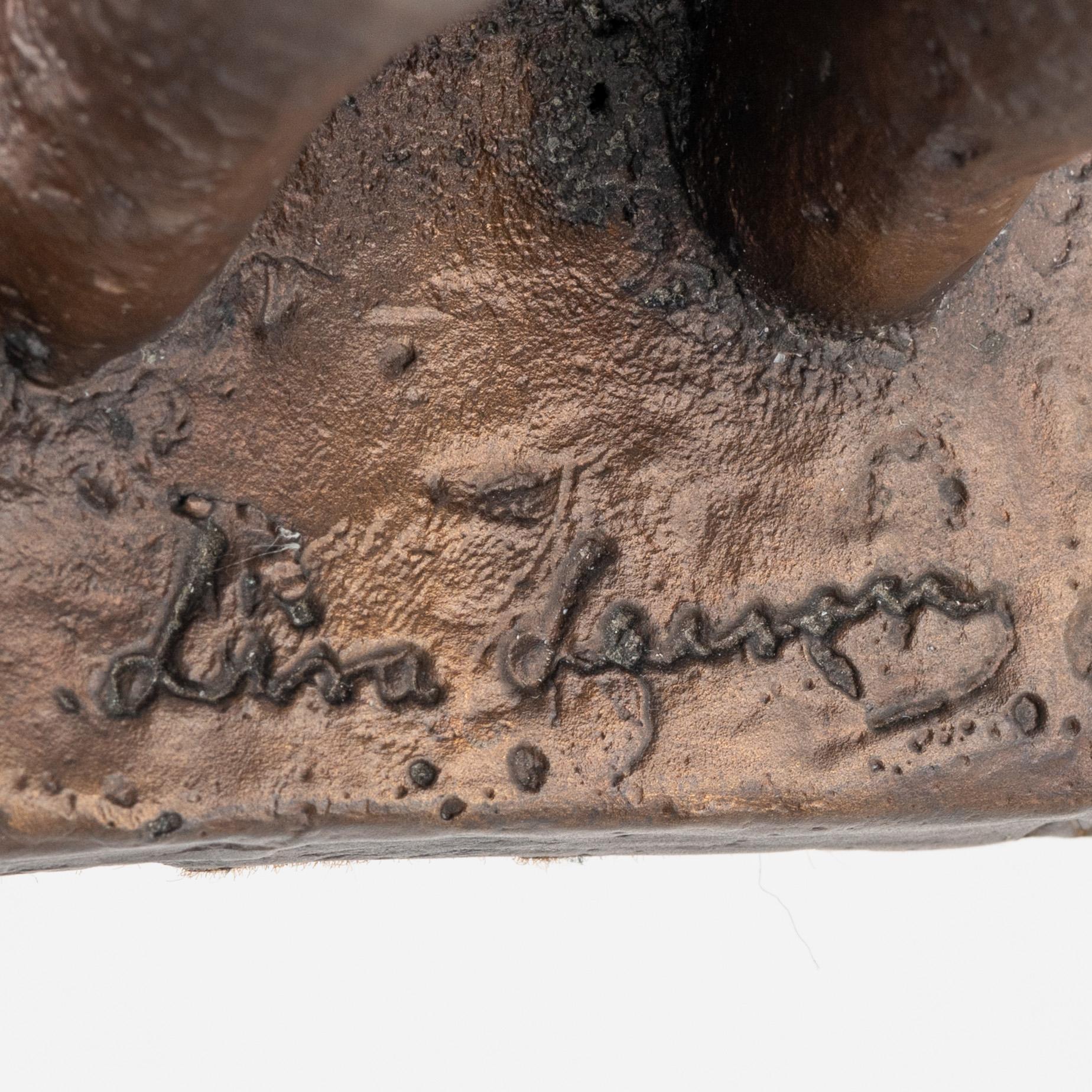 Lisa Larson, skulptur "Tonårsflickan", brons, Scandia Present, ca 1978, No 187.