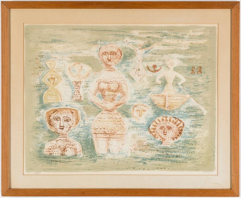 MASSIMO CAMPIGLI, färglitografi, signerad och numrerad 149/175.