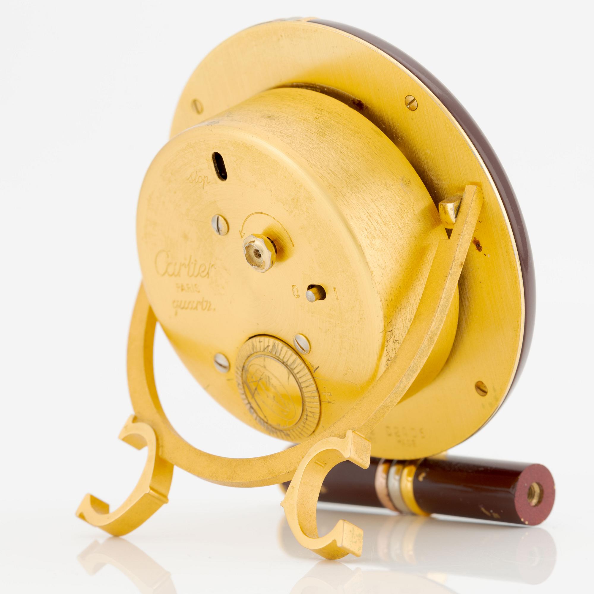 Cartier, alarm clock, 75 x 86 x 26 mm.