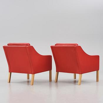 Børge Mogensen, a pair of easy chairs, for Fredericia Furniture, Denmark.