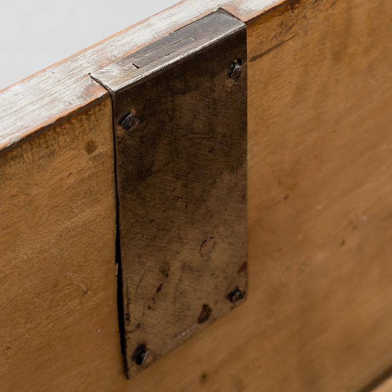 A painted chest of drawers, late 19th Century.
