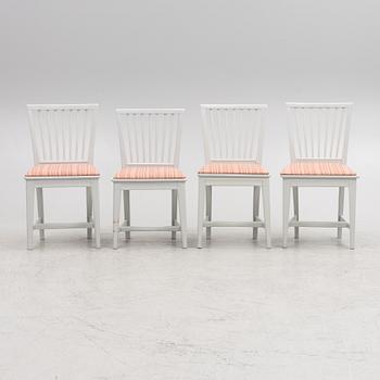 Four chairs, 19th century.