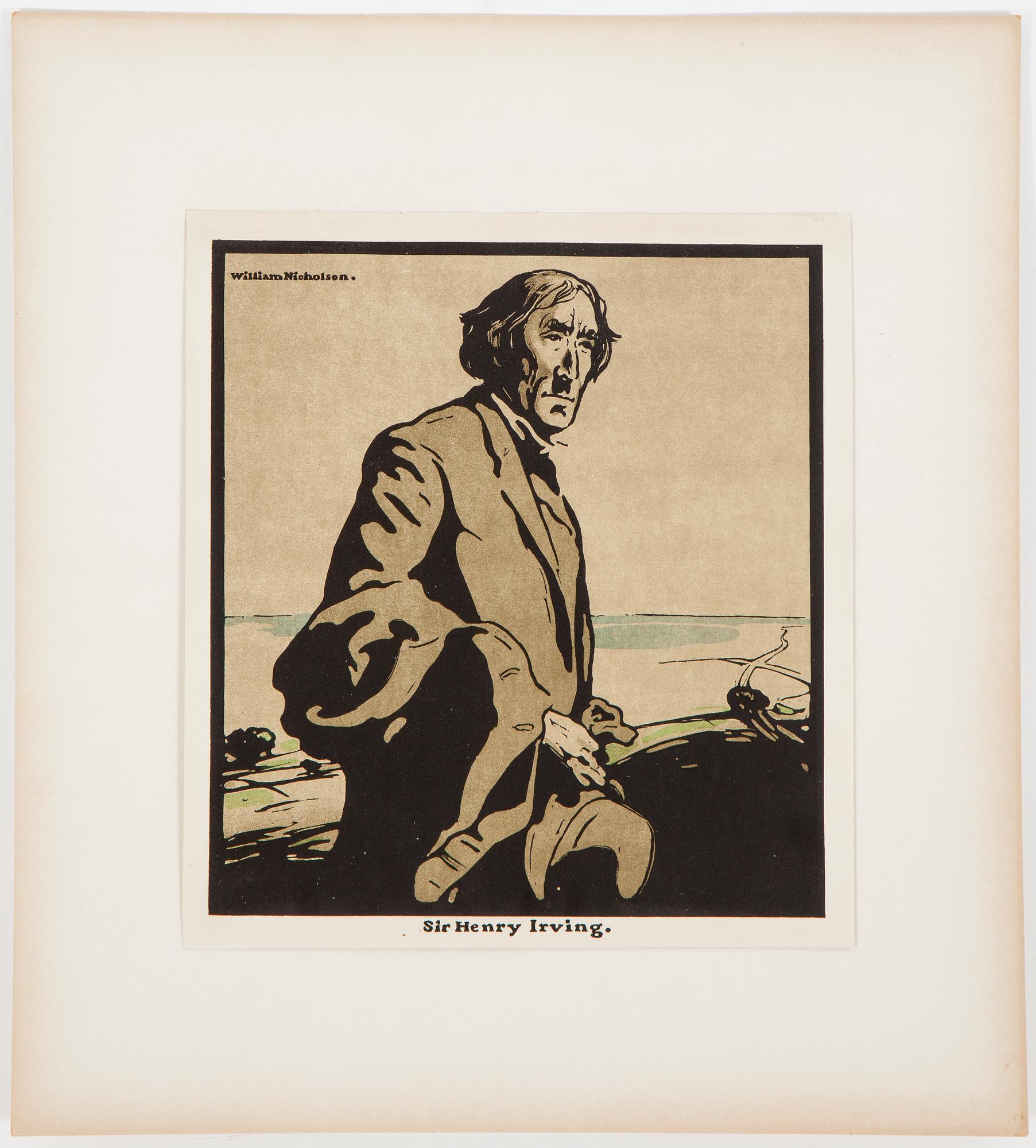 William Nicholson, portfolio with 12 woodcuts. Dated 1899.
