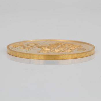 GULDMYNT. 100 Francs, 1986. Vikt ca 17 g.